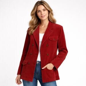 Boundary Waters Corduroy Jacket Womens Large Brown Soft Shell Everyday Coat